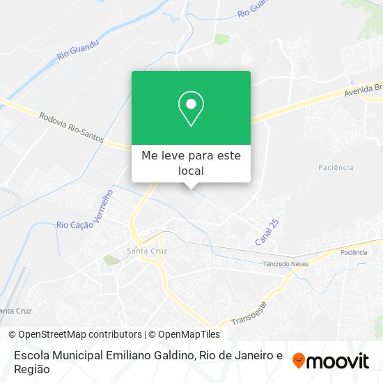 Escola Municipal Emiliano Galdino mapa