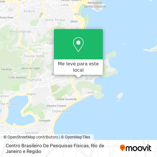 Centro Brasileiro De Pesquisas Físicas mapa