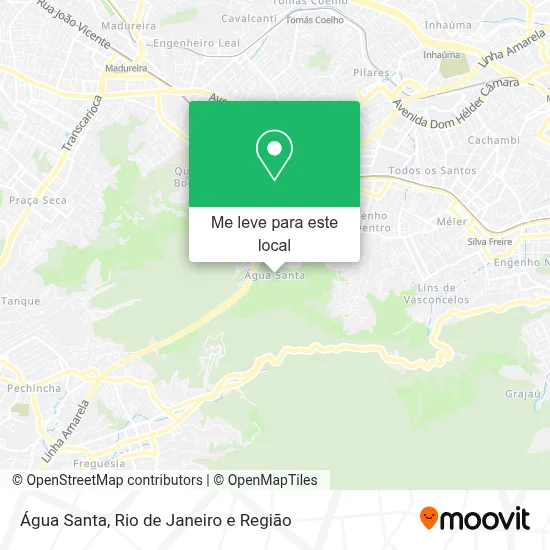 Água Santa mapa