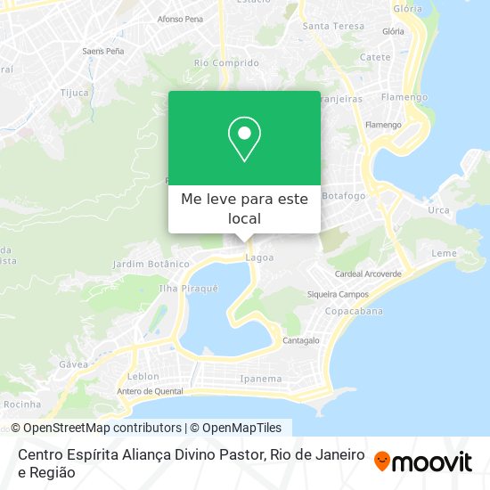 Centro Espírita Aliança Divino Pastor mapa