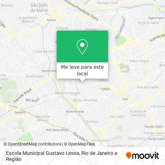 Escola Municipal Gustavo Lessa mapa