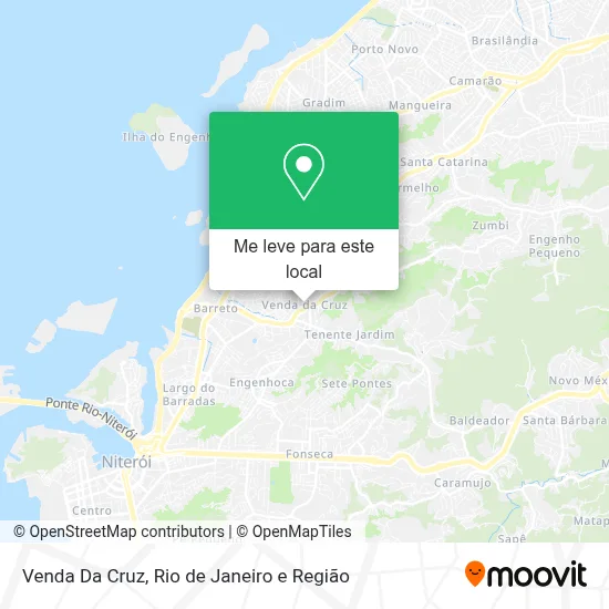 Venda Da Cruz mapa