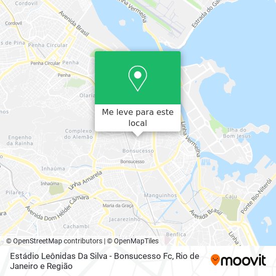Estádio Leônidas Da Silva - Bonsucesso Fc mapa