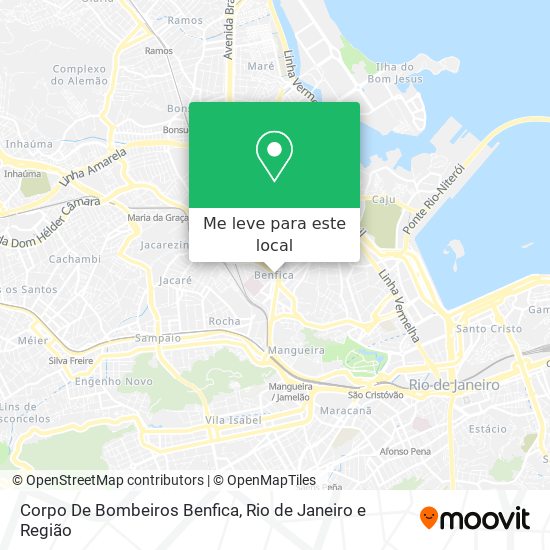 Corpo De Bombeiros Benfica mapa