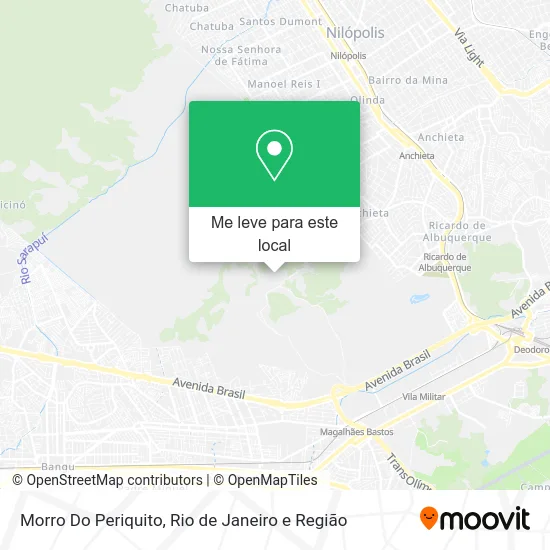 Morro Do Periquito mapa