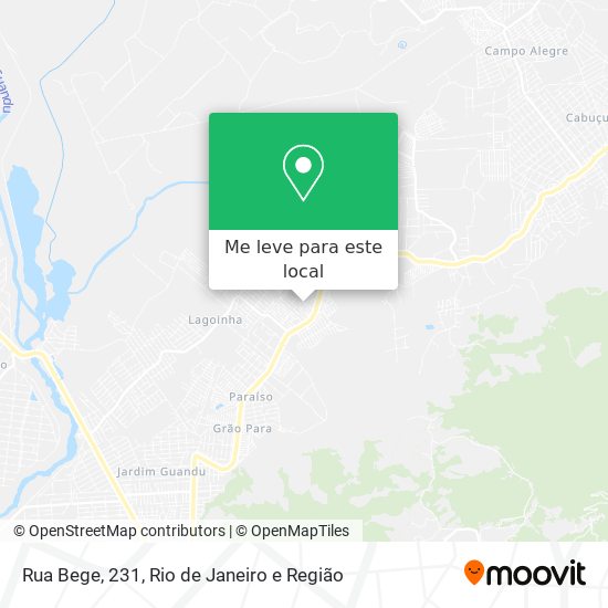 Rua Bege, 231 mapa