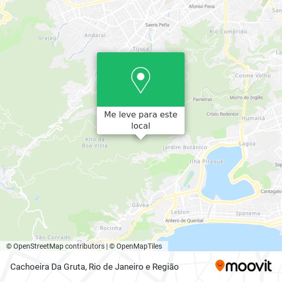 Cachoeira Da Gruta mapa
