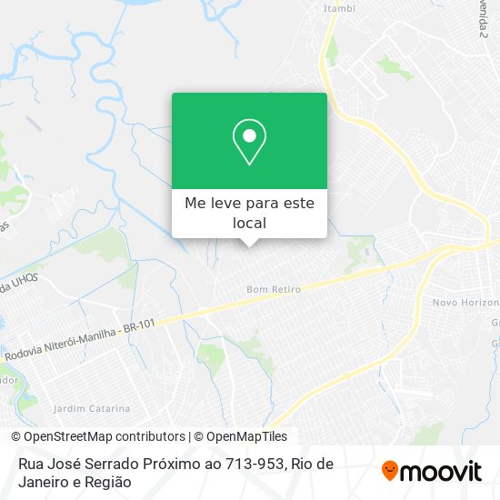 Rua José Serrado Próximo ao 713-953 mapa