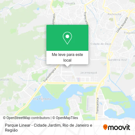 Parque Linear - Cidade Jardim mapa