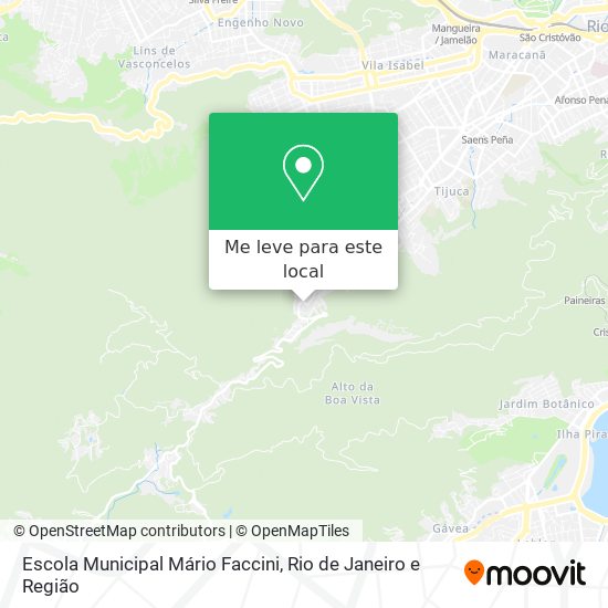 Escola Municipal Mário Faccini mapa