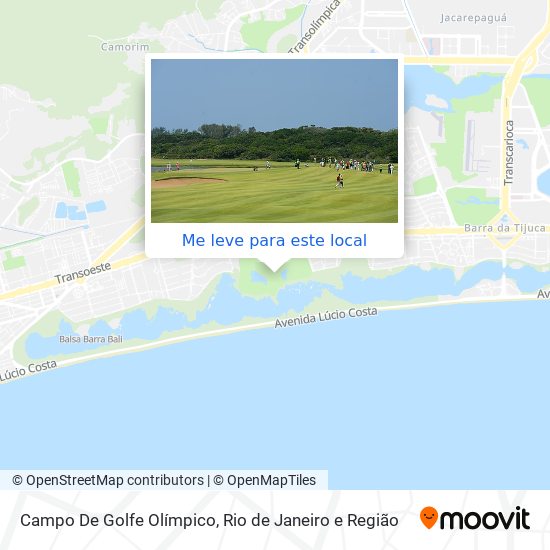 Campo De Golfe Olímpico mapa