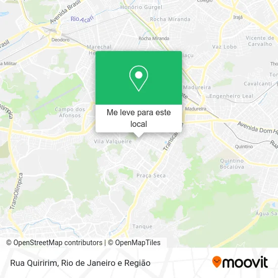 Rua Quiririm mapa