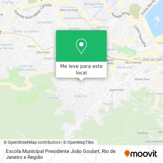 Escola Municipal Presidente João Goulart mapa