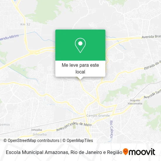 Escola Municipal Amazonas mapa