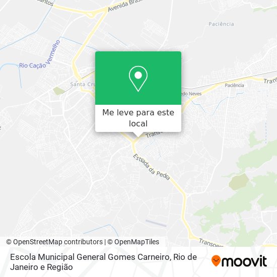 Escola Municipal General Gomes Carneiro mapa