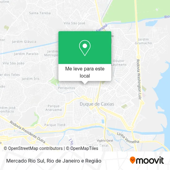 Mercado Rio Sul mapa