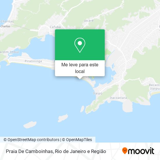 Praia De Camboinhas mapa