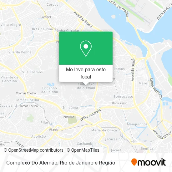 Complexo Do Alemão mapa