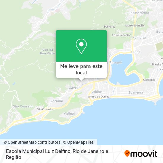 Escola Municipal Luiz Delfino mapa