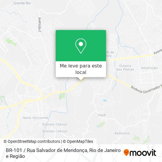 BR-101 / Rua Salvador de Mendonça mapa