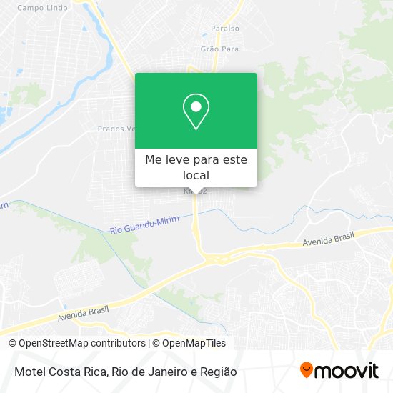 Motel Costa Rica mapa