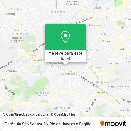 Paróquia São Sebastião mapa
