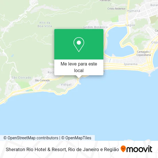 Sheraton Rio Hotel & Resort mapa