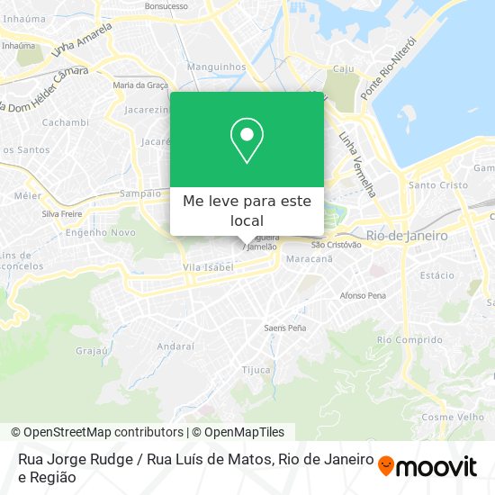 Rua Jorge Rudge / Rua Luís de Matos mapa