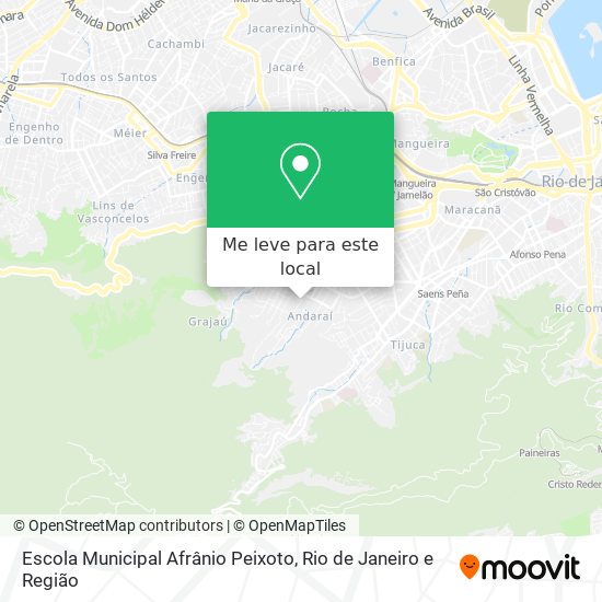 Escola Municipal Afrânio Peixoto mapa