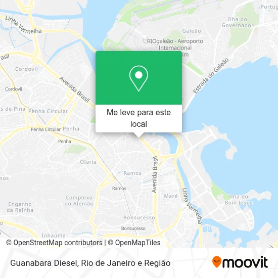Guanabara Diesel mapa