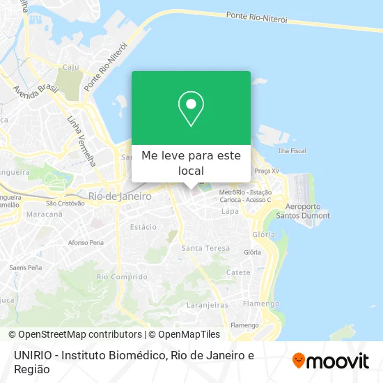 UNIRIO - Instituto Biomédico mapa