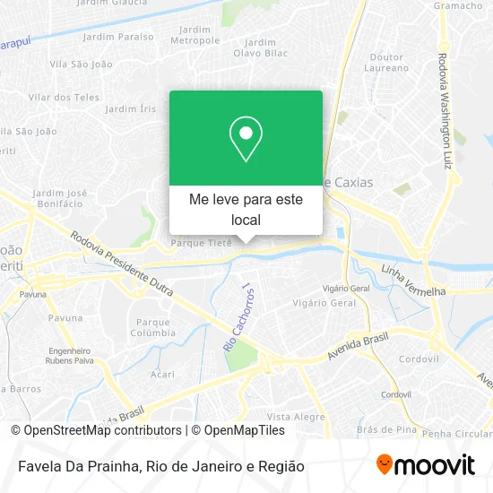 Favela Da Prainha mapa