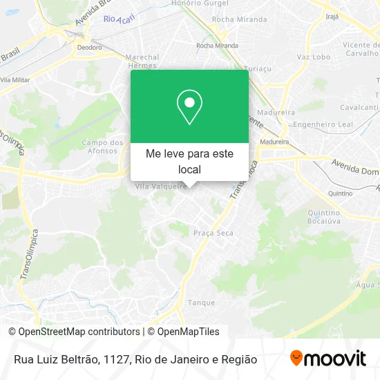 Rua Luiz Beltrão, 1127 mapa