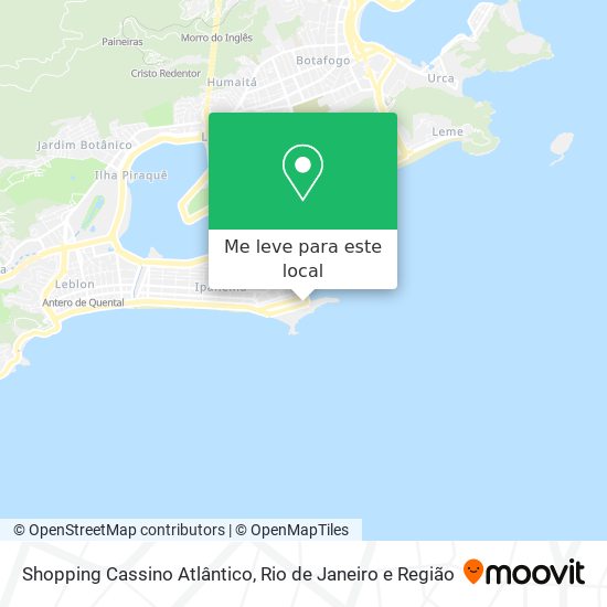 Shopping Cassino Atlântico mapa