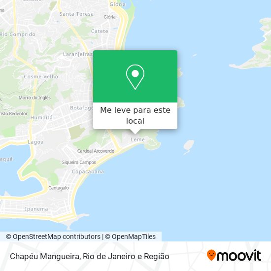 Chapéu Mangueira mapa