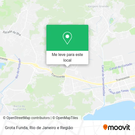 Grota Funda mapa