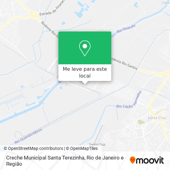 Creche Municipal Santa Terezinha mapa