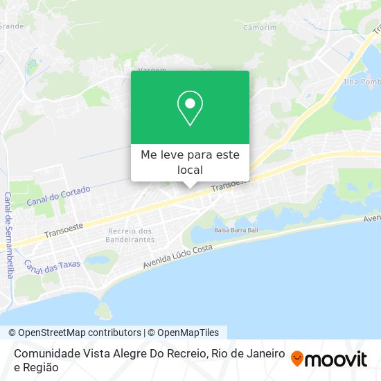 Comunidade Vista Alegre Do Recreio mapa