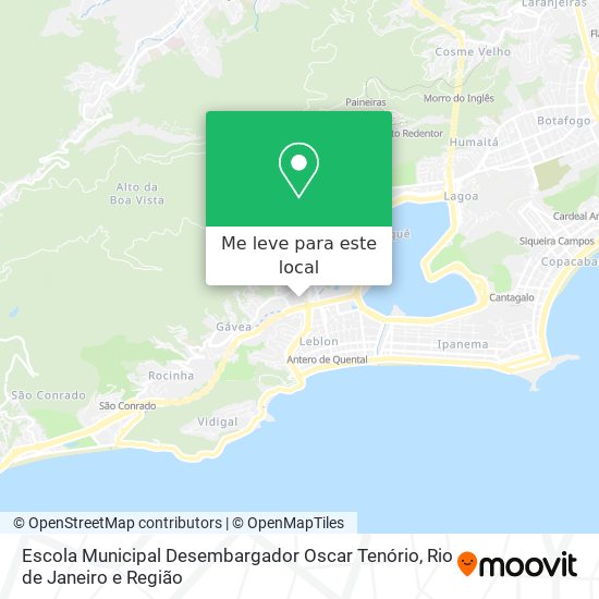 Escola Municipal Desembargador Oscar Tenório mapa