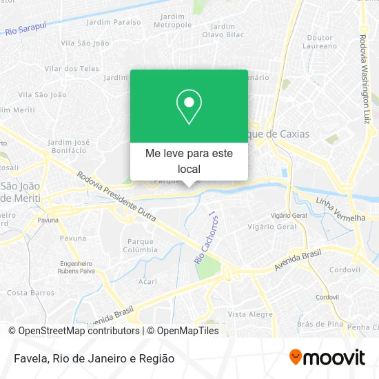 Favela mapa