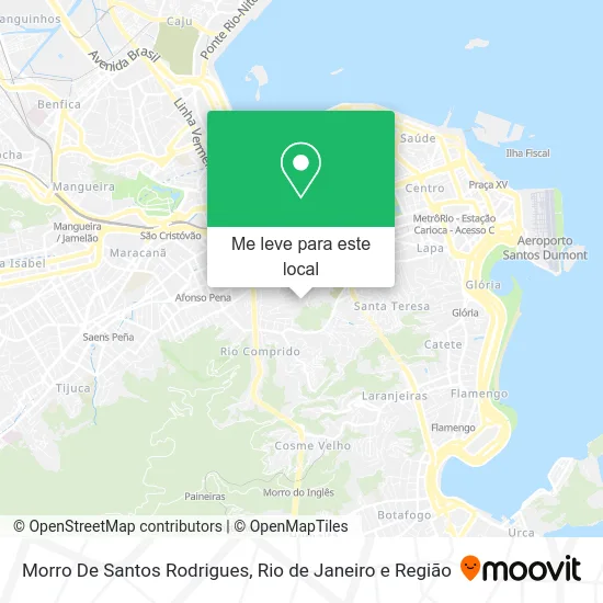 Morro De Santos Rodrigues mapa