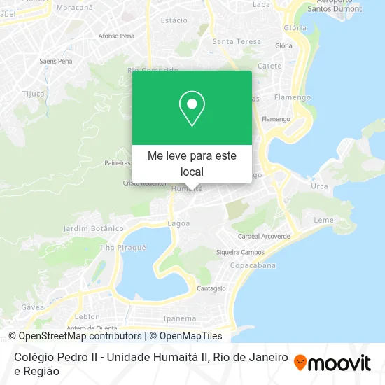 Colégio Pedro II - Unidade Humaitá II mapa