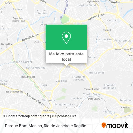 Parque Bom Menino mapa