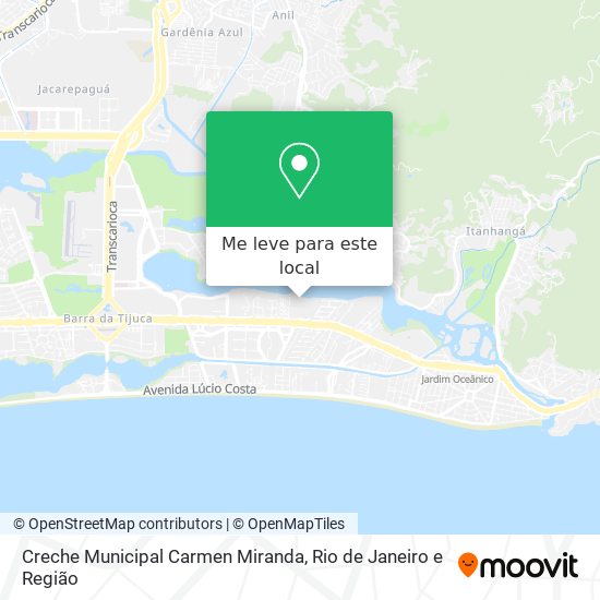 Creche Municipal Carmen Miranda mapa