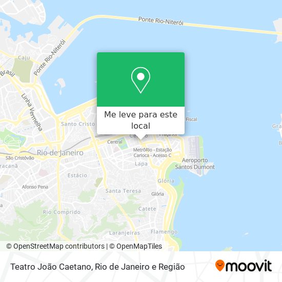 Teatro João Caetano mapa