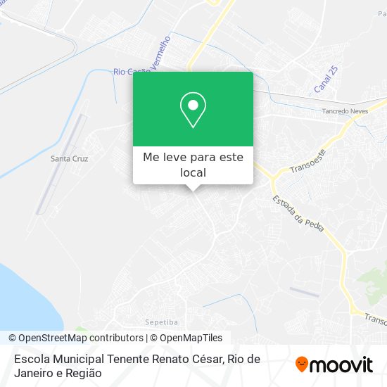 Escola Municipal Tenente Renato César mapa