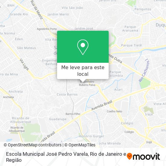 Escola Municipal José Pedro Varela mapa