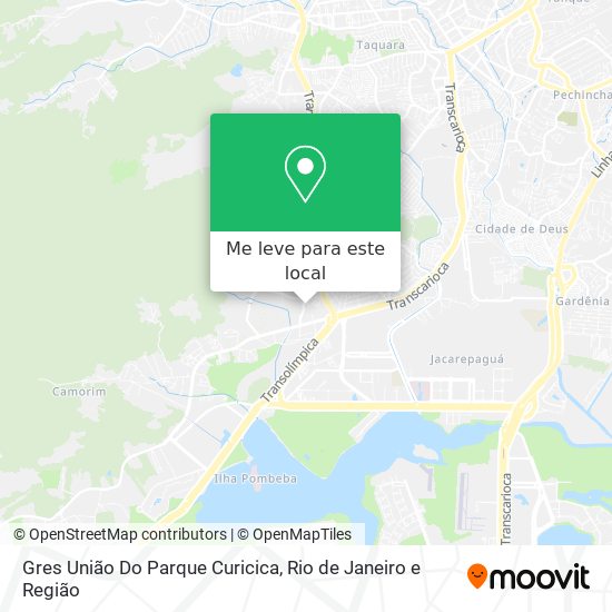 Gres União Do Parque Curicica mapa