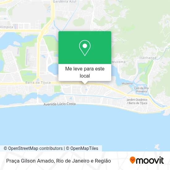 Praça Gilson Amado mapa