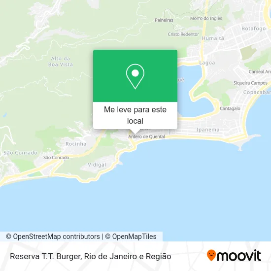 Reserva T.T. Burger mapa